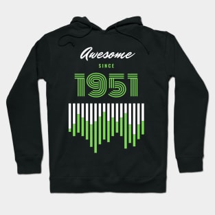 Awesome Since 1951, 70 years old, 70th Birthday Gift Hoodie